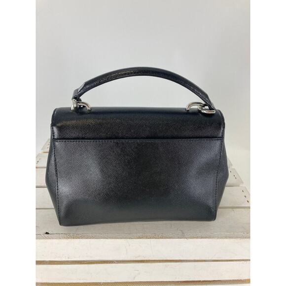 MICHAEL KORS, MEDIUM SIZE BLACK SAFFIANO LEATHER HANDBAG - Picture 3 of 11